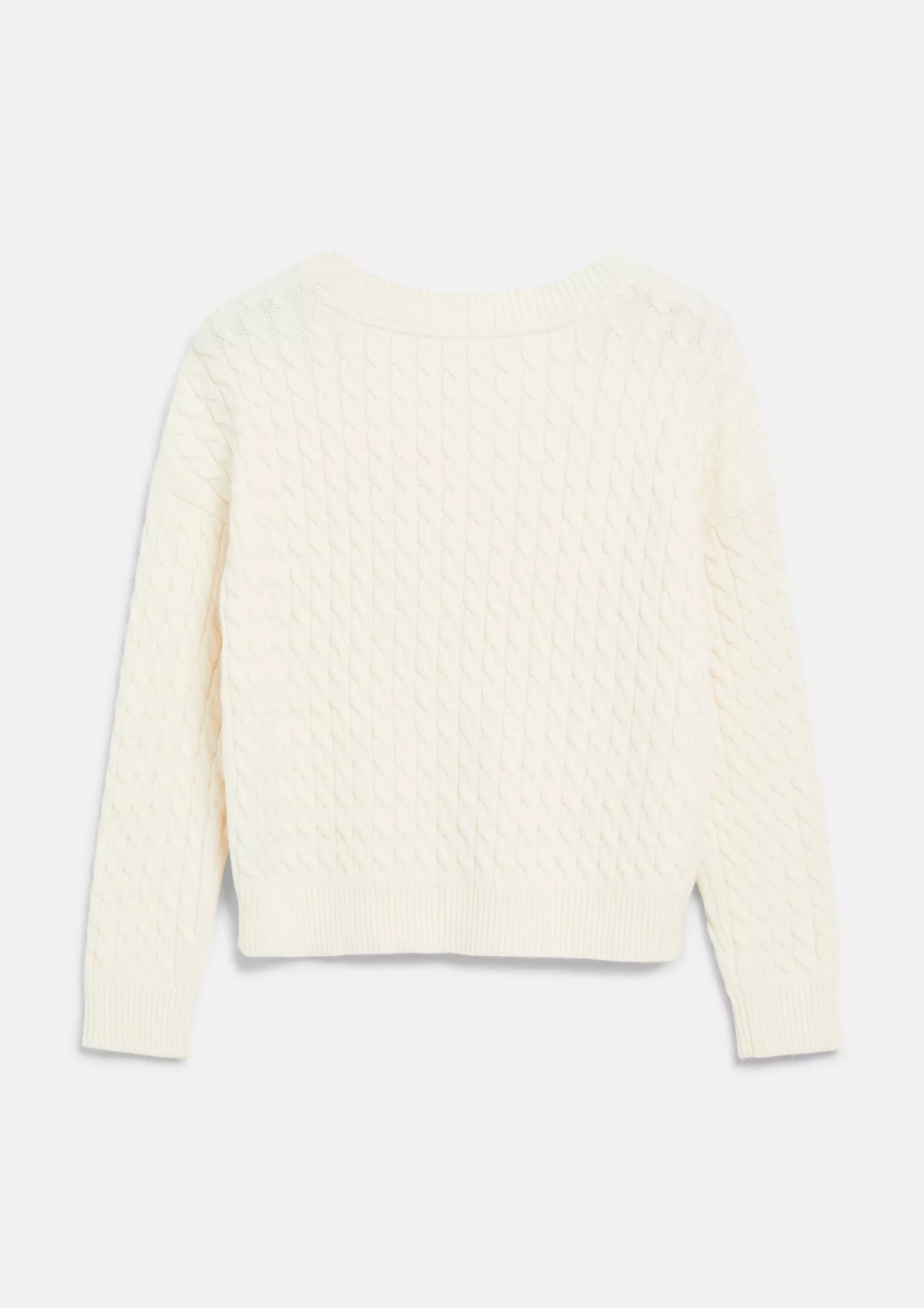 S.OLIVER Girls White Knitted Pullover