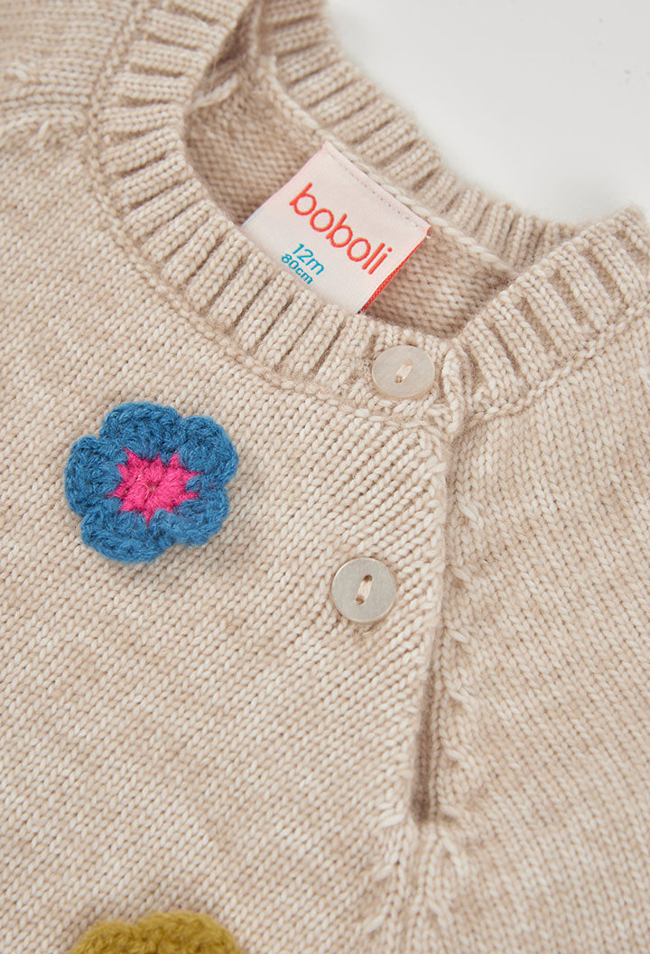 BOBOLI Girls Sweater Camel