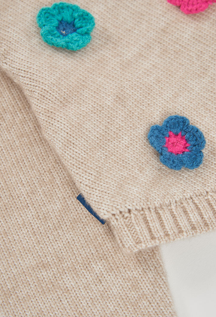 BOBOLI Girls Sweater Camel