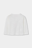 BOBOLI Girls Heathered Jersey T-shirt -BCI Off White