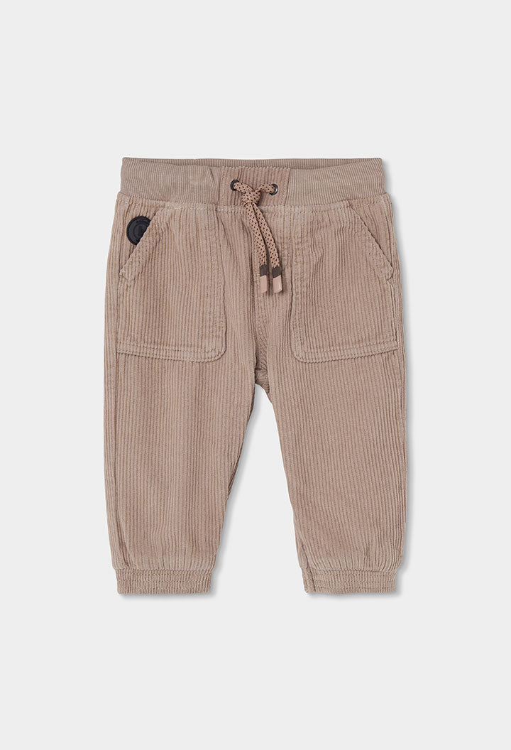 BOBOLI Boys Corduroy Trousers -BCI Taupe