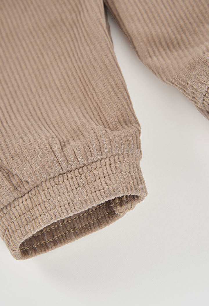 BOBOLI Boys Corduroy Trousers -BCI Taupe