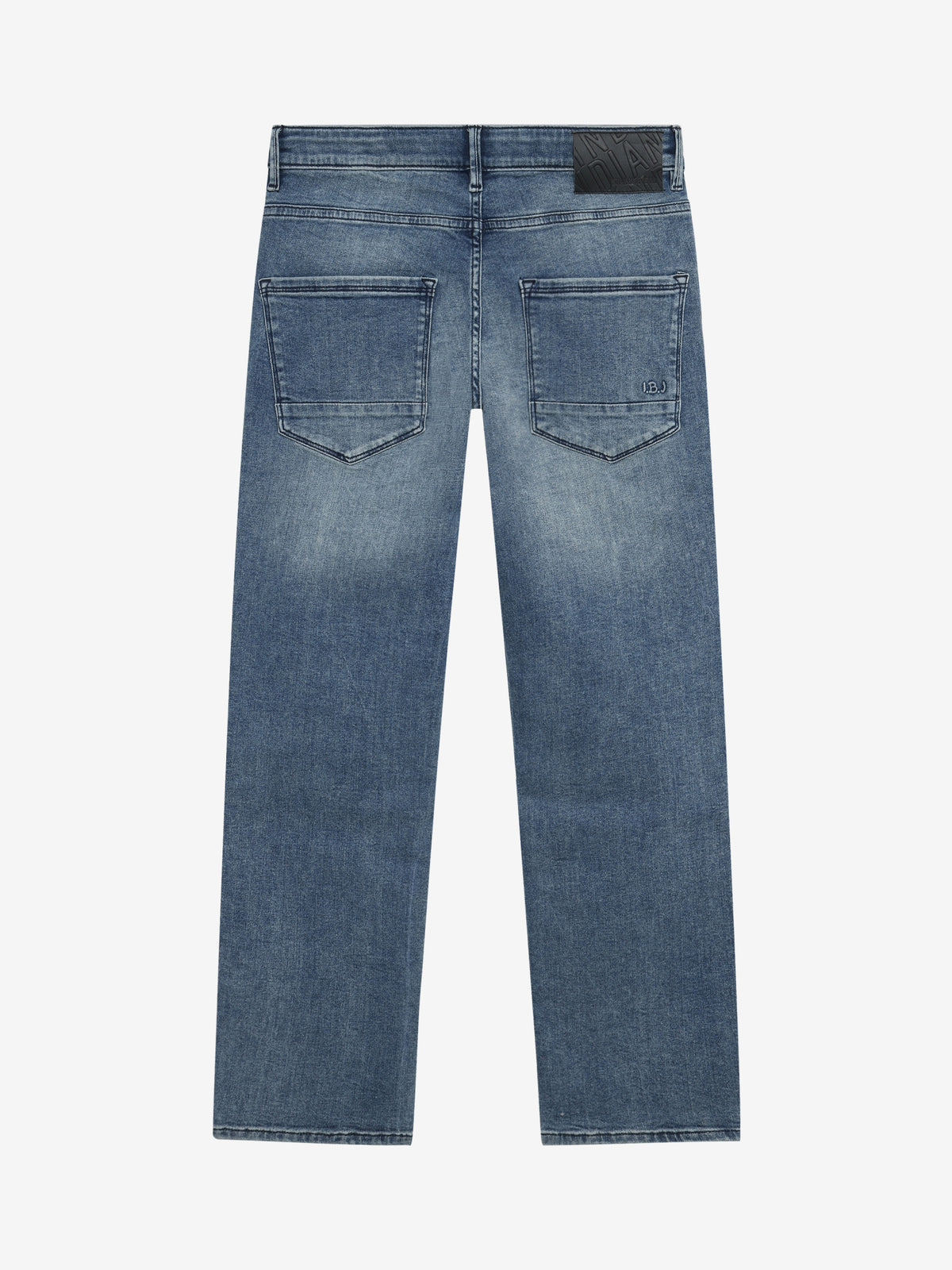 INDIAN BLUE JEANS Boys Wide Loose Fit Blue Jeans Medium Denim