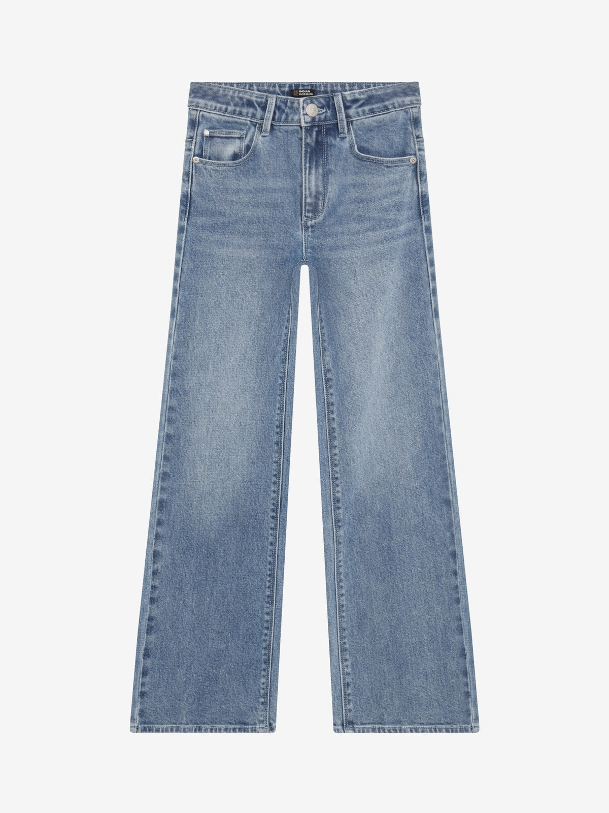 INDIAN BLUE JEANS Girls Wide Fit Light Denim