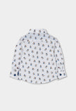 BOBOLI Boys Printed Poplin Shirt Printed