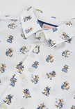 BOBOLI Boys Printed Poplin Shirt Printed