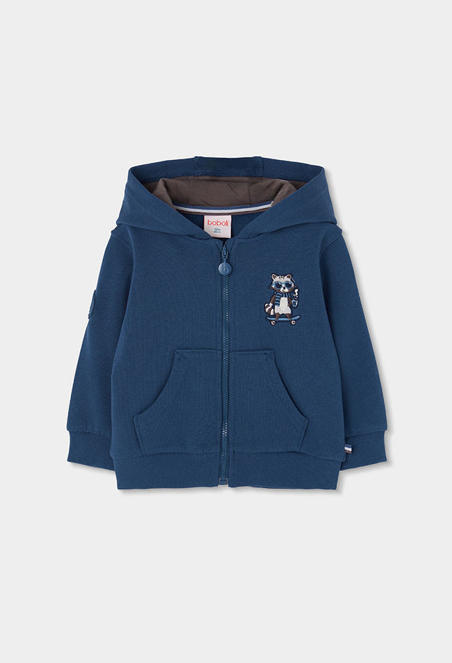 BOBOLI Boys Fleece Jacket -BCI Intense Blue