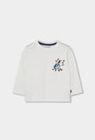 BOBOLI Boys Jersey T-shirt -BCI Off White