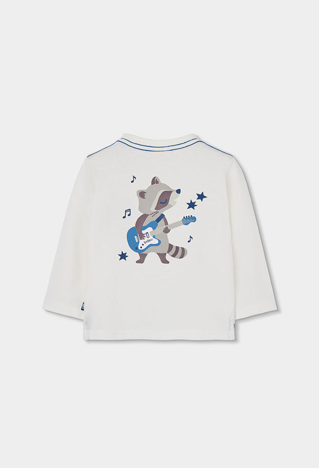 BOBOLI Boys Jersey T-shirt -BCI Off White