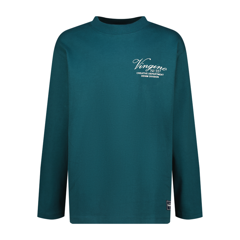 VINGINO Boys T-shirt Icon-basic-LS Deep Teal