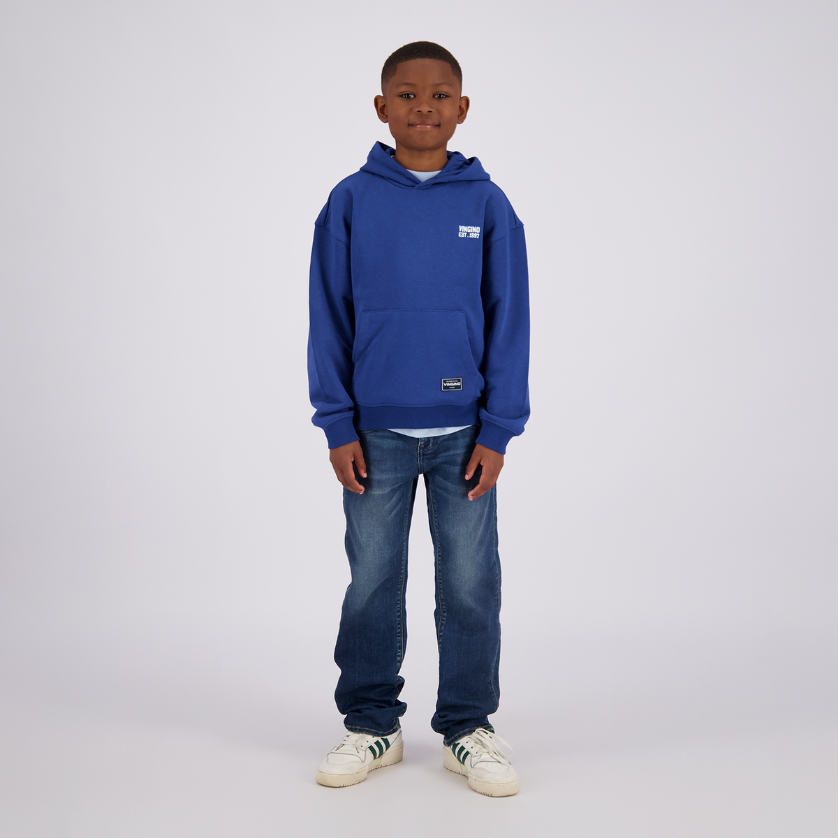 VINGINO Boys Sweater Icon-Hoody Street Blue