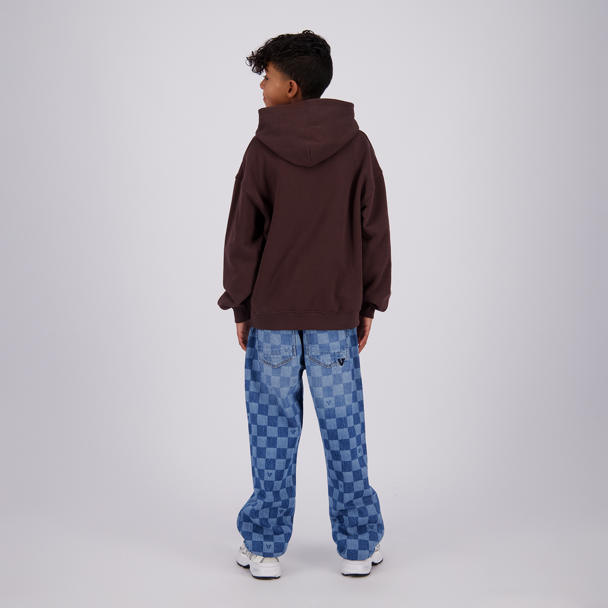 VINGINO Boys Sweater Icon-Hoody Dark Brown