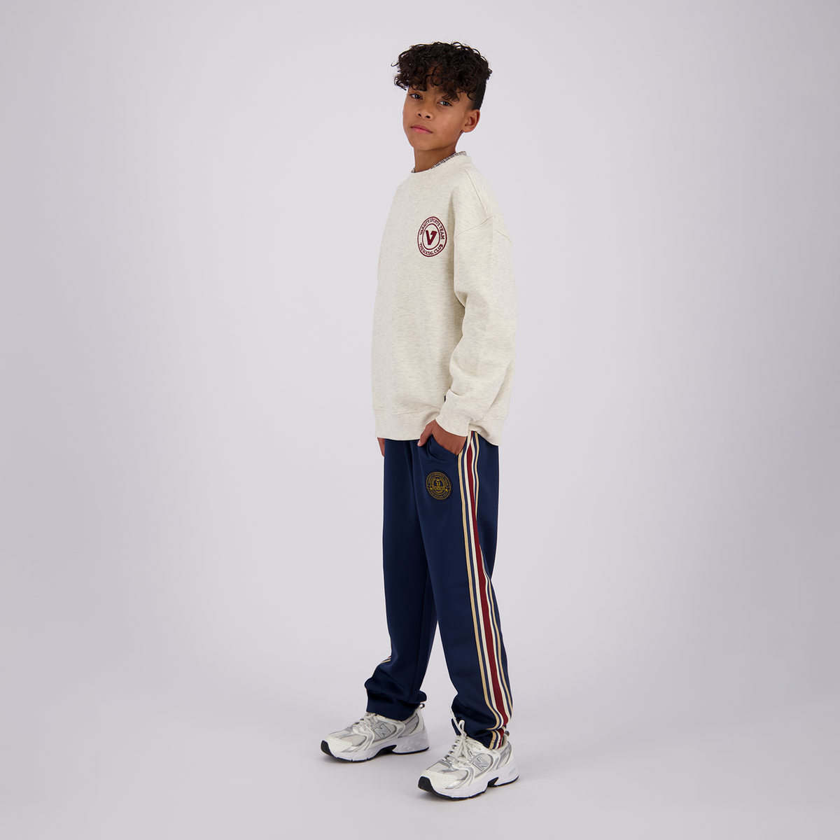 VINGINO Boys Sweater Nomi Soft Vanilla Melee