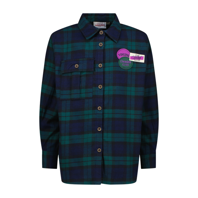 VINGINO Girls Blouse Laurien Green Fleck