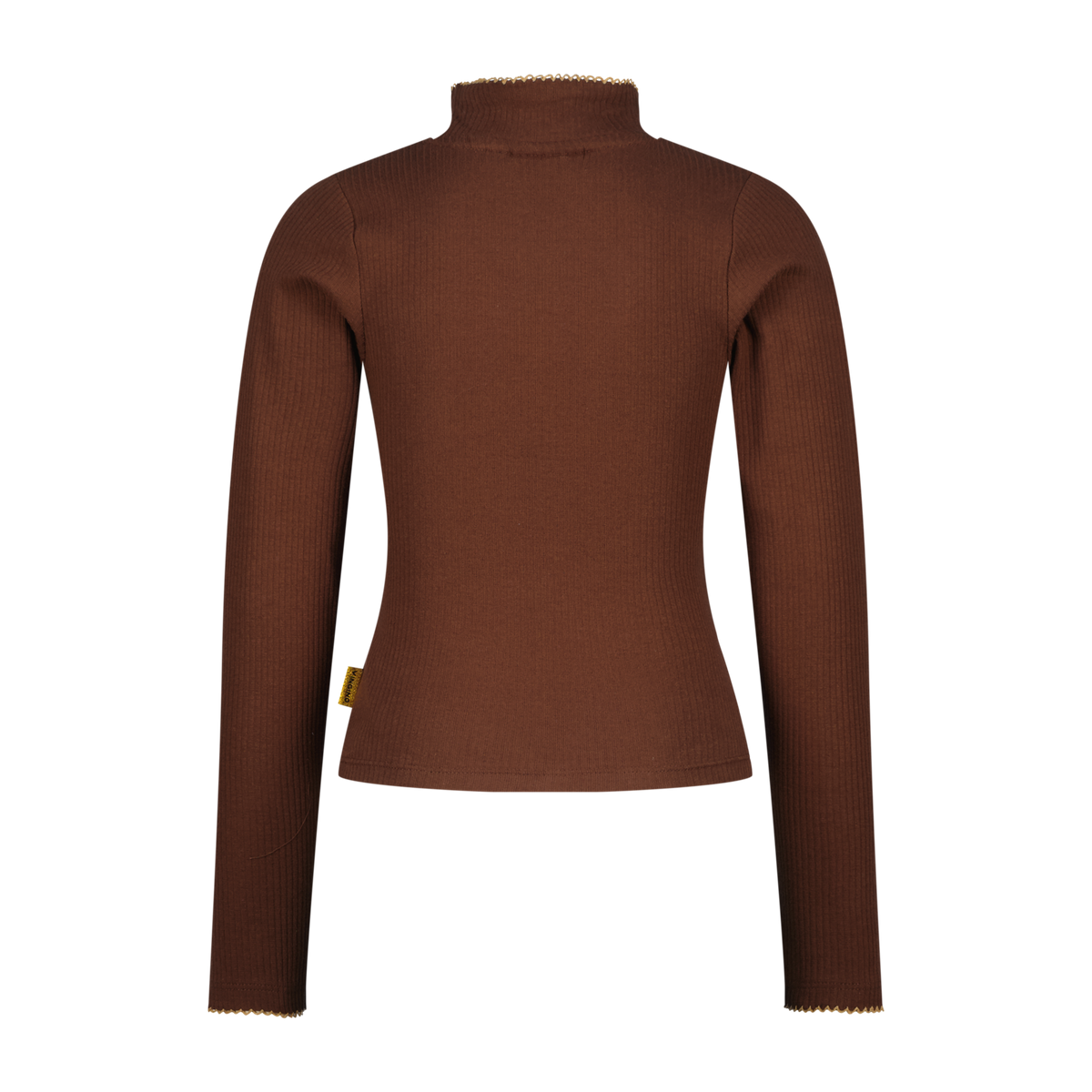 VINGINO Girls T-shirt Icon Rib Top Col Potting Soil