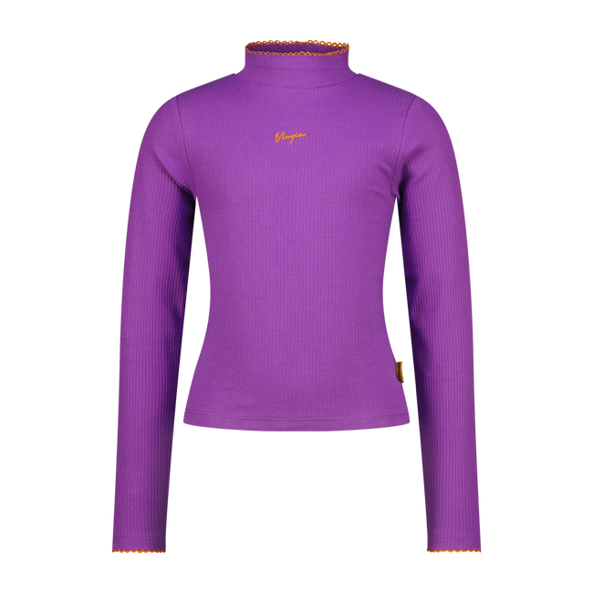 VINGINO Girls T-shirt Icon Rib Top Col True Purple