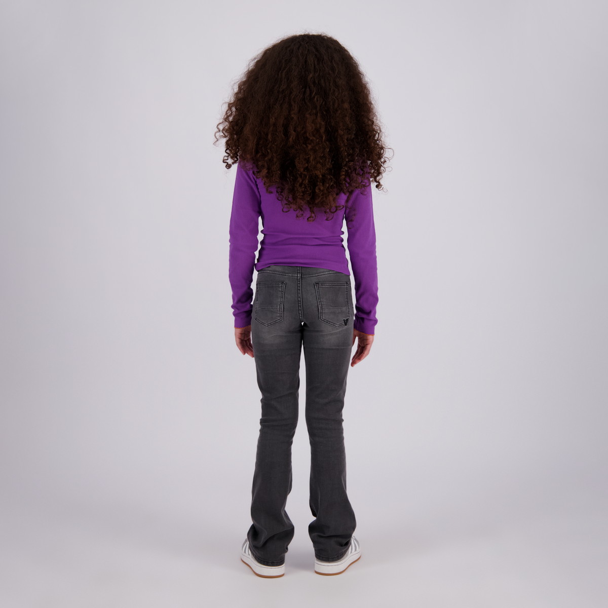 VINGINO Girls T-shirt Icon Rib Top Col True Purple