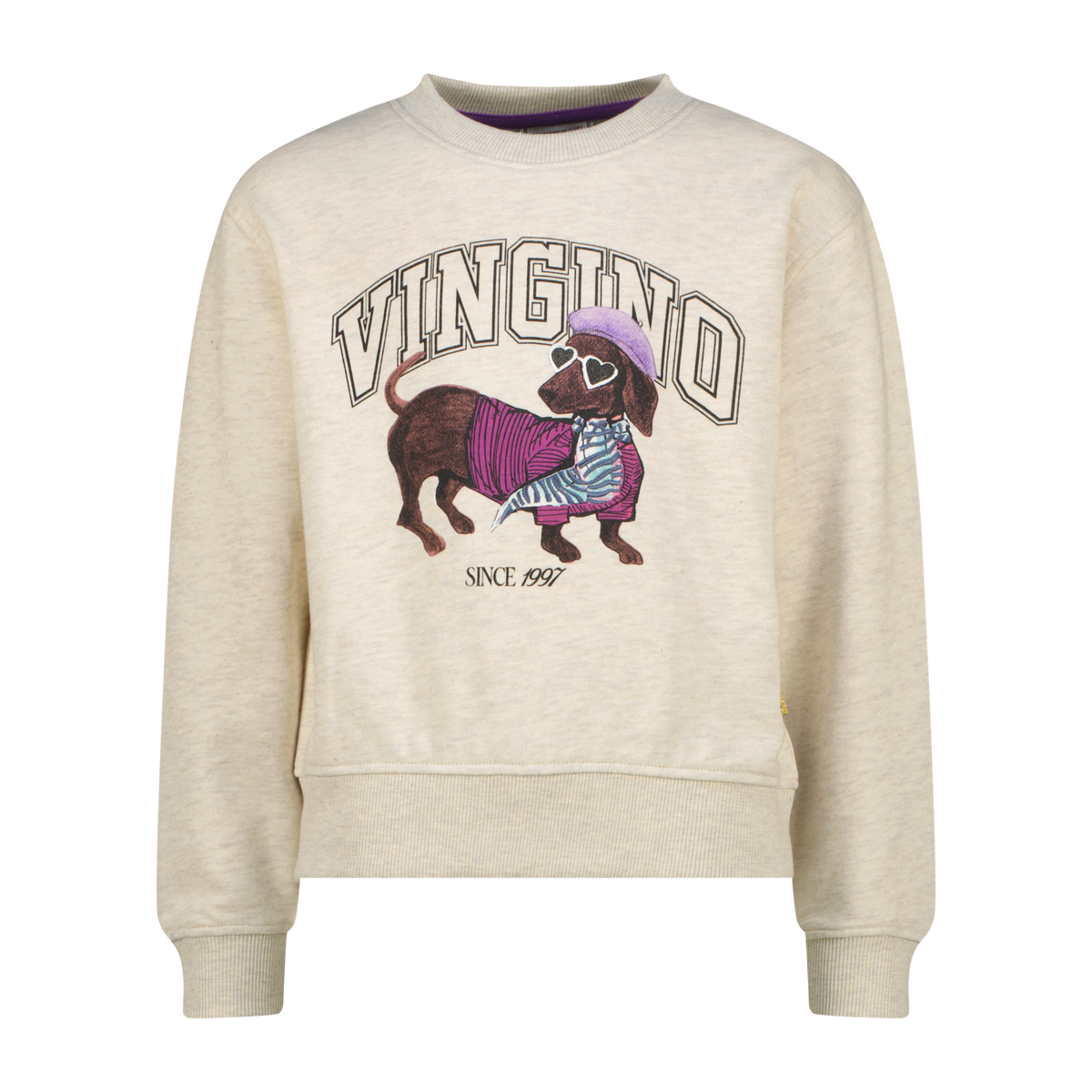 VINGINO Girls Sweater Nieneke Soft Vanilla Melee