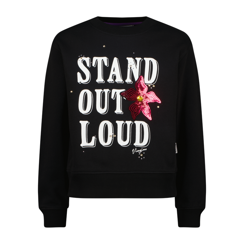 VINGINO Girls Sweater Nieka Deep Black