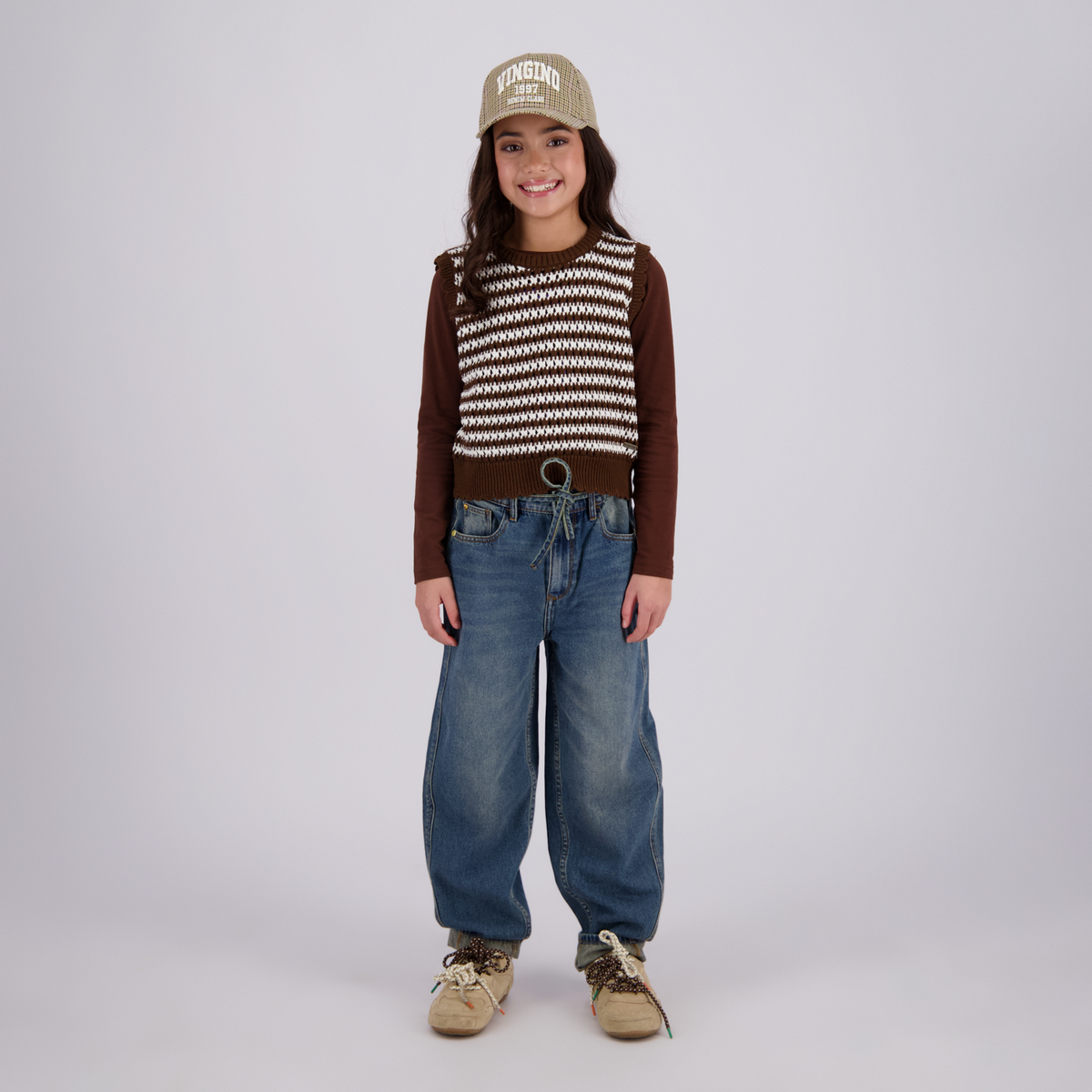 VINGINO Girls Flat Knit Mizzy Potting Soil