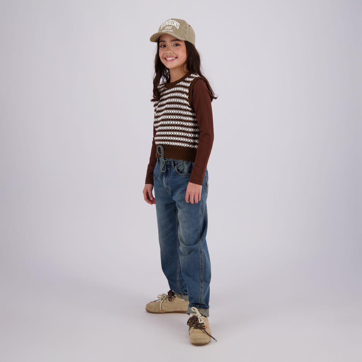 VINGINO Girls Flat Knit Mizzy Potting Soil
