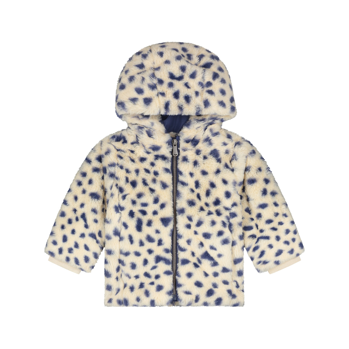 Babyface Baby Girls Fake Fur Jacket Cream
