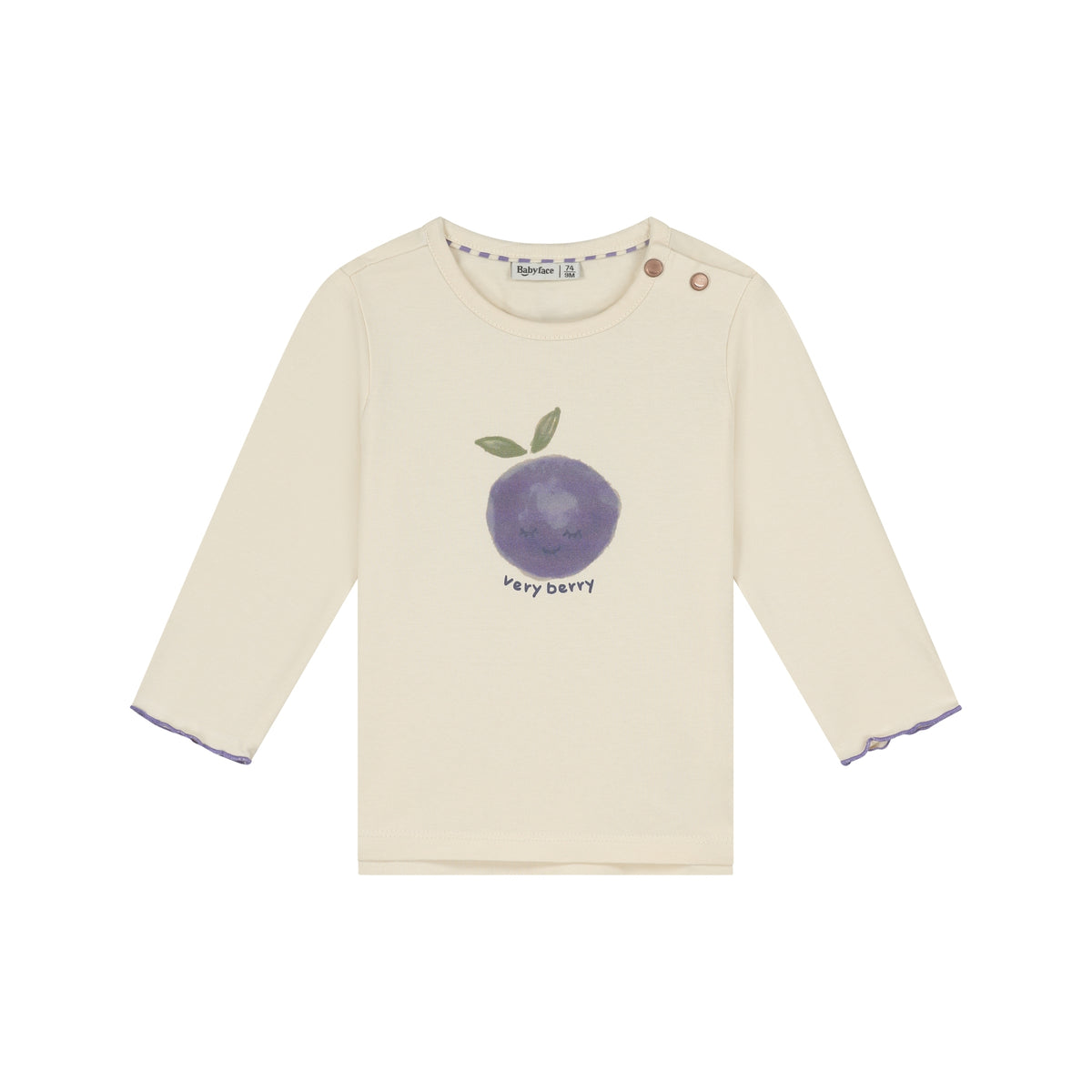 Babyface Baby Girls T-shirt Long Sleeve Cream