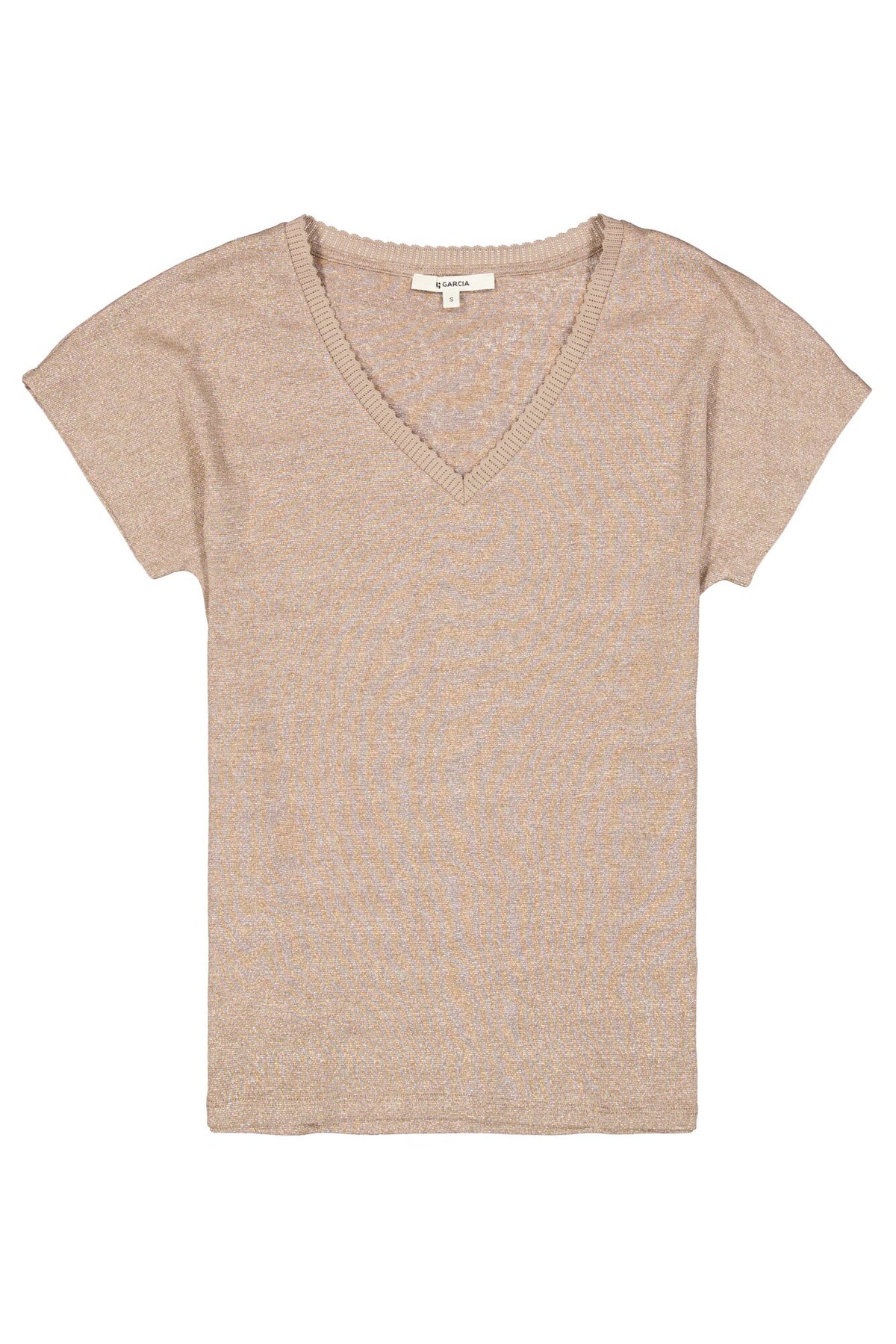 GARCIA Ladies T-shirt Short Sleeve Latte Dusk