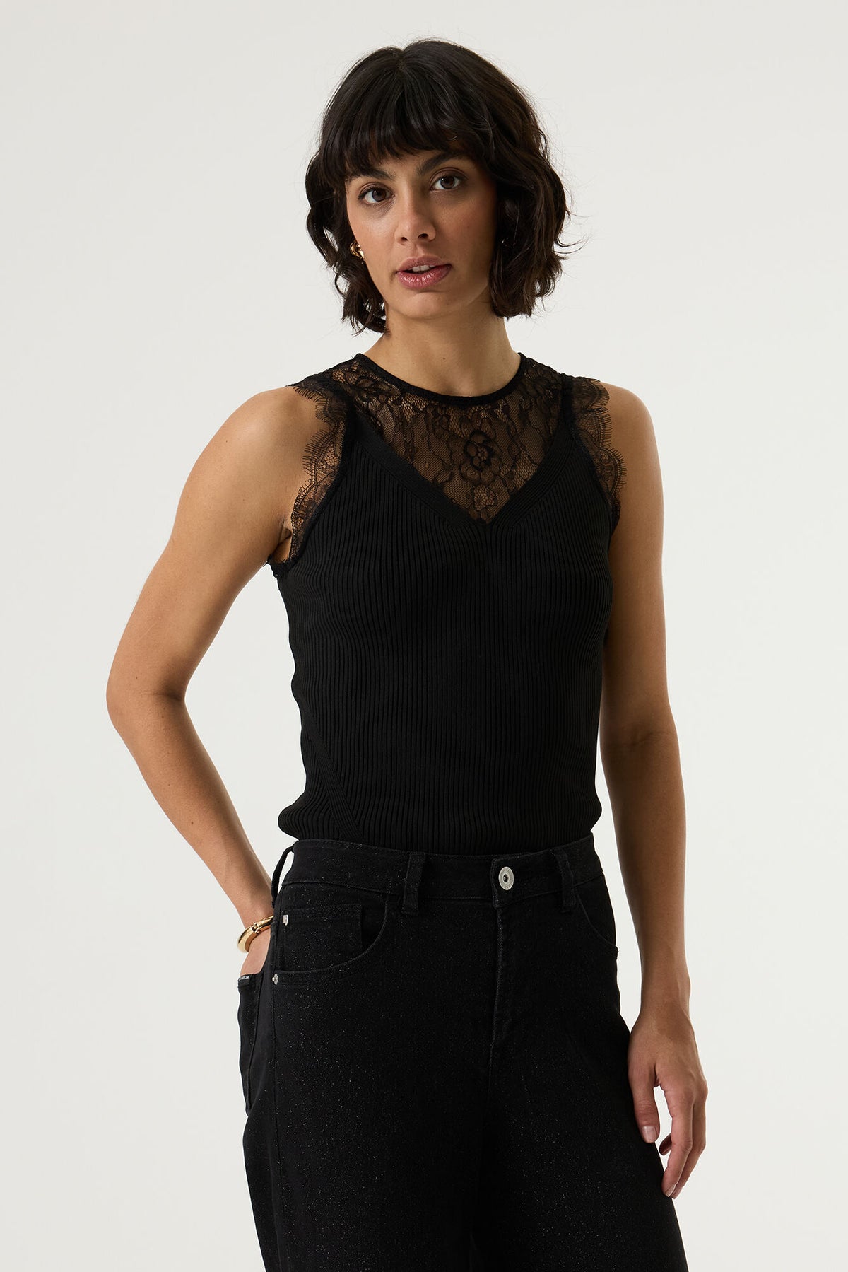 GARCIA Ladies Singlet Black