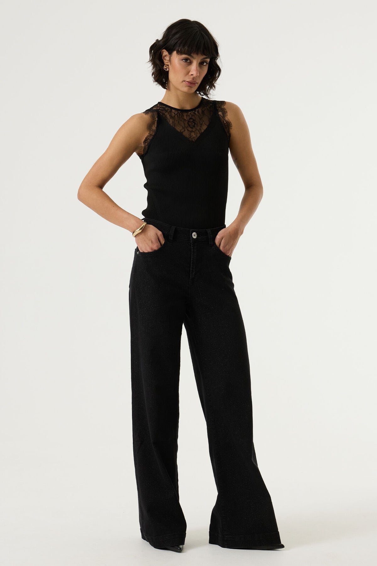 GARCIA Ladies Singlet Black