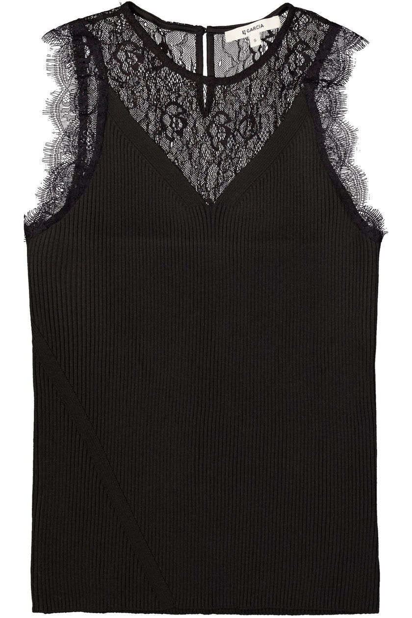 GARCIA Ladies Singlet Black