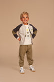 STAINS & STORIES Boys Sweat Cardigan Light Grey Melee