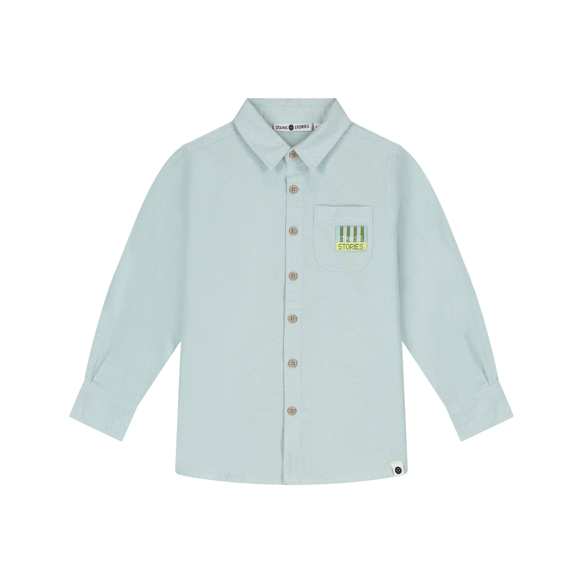 STAINS & STORIES Boys Shirt Long Sleeve Water