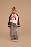 STAINS & STORIES Girls Wide Leg Pants Mid Grey Denim