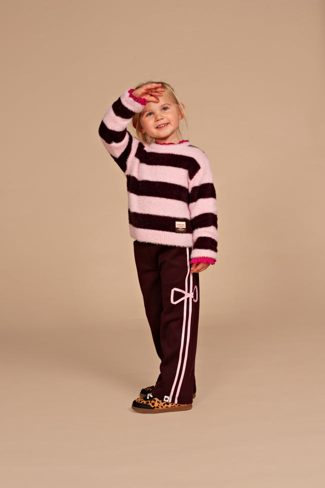 STAINS & STORIES Girls Track Pant Wine Red