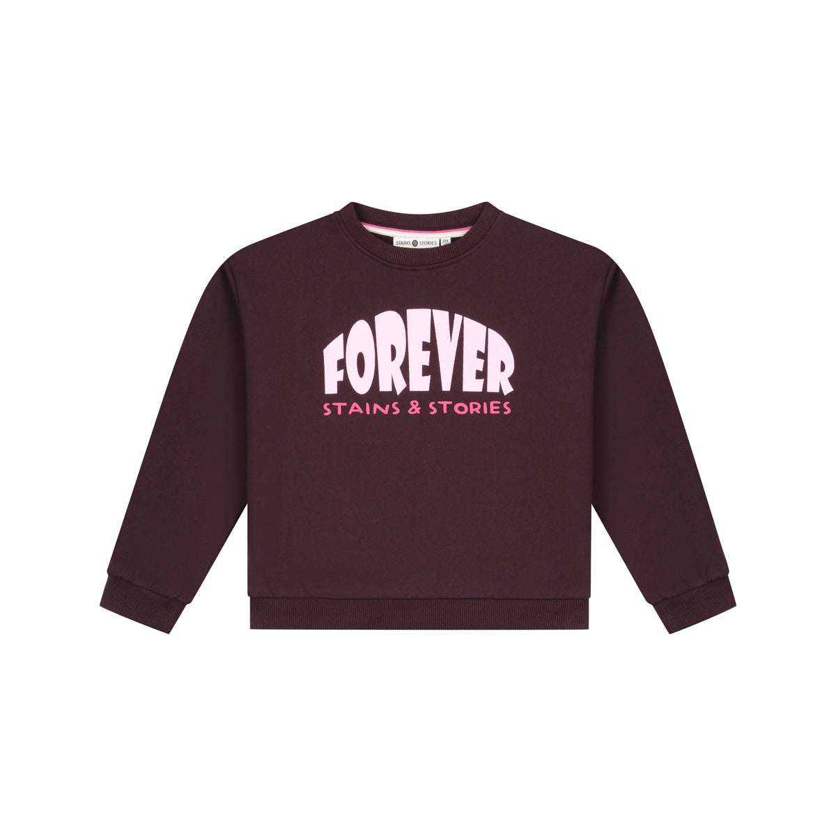 STAINS & STORIES Girls Sweatshirt Wine Red