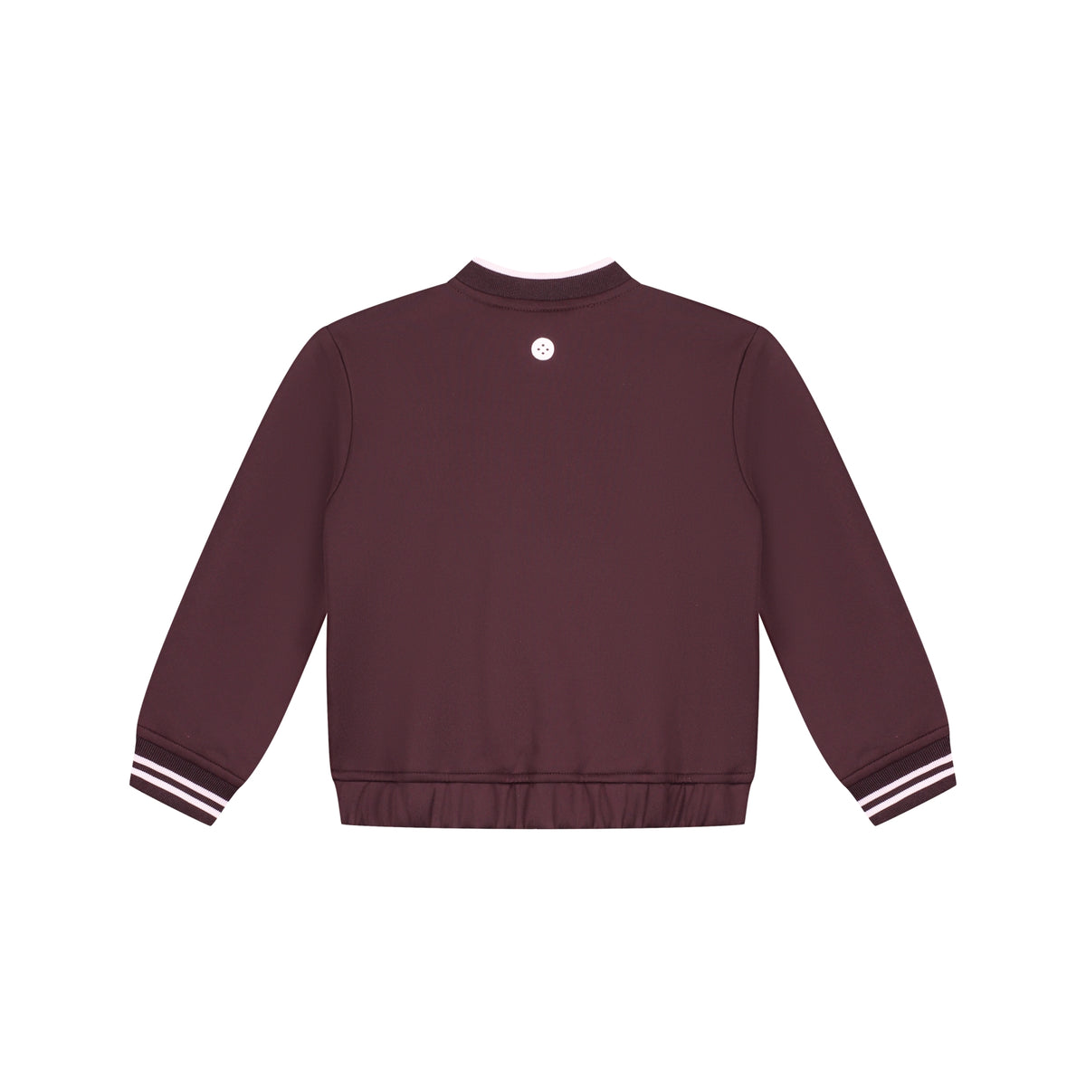 STAINS & STORIES Girls Track Cardigan Wine Red
