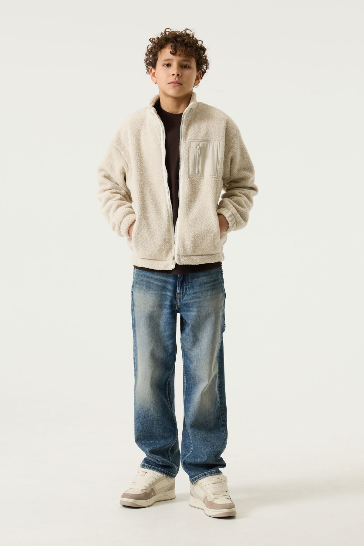 GARCIA Boys Teens Cardigan Sweat Sisal