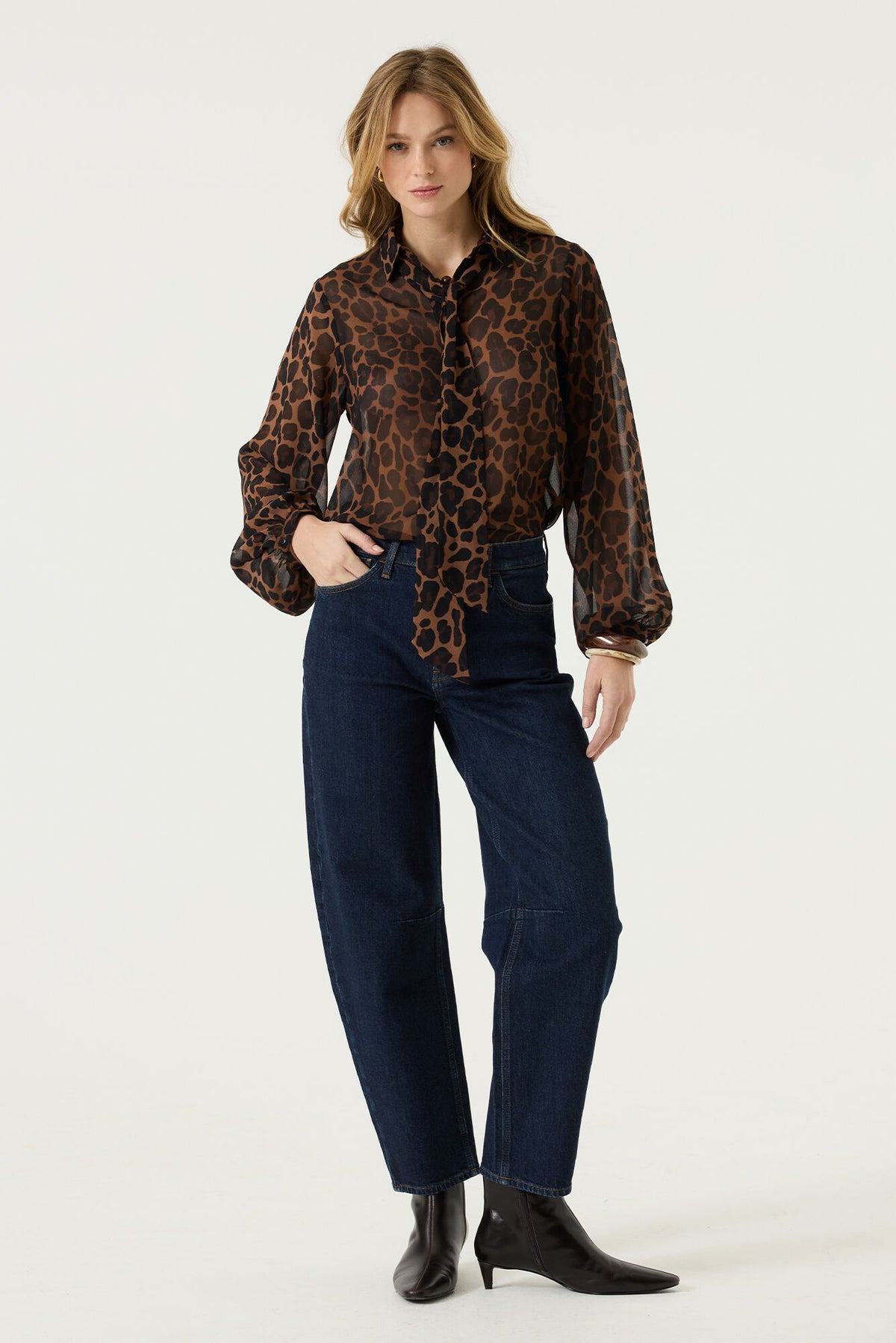 GARCIA Ladies Shirt Long Sleeve Black