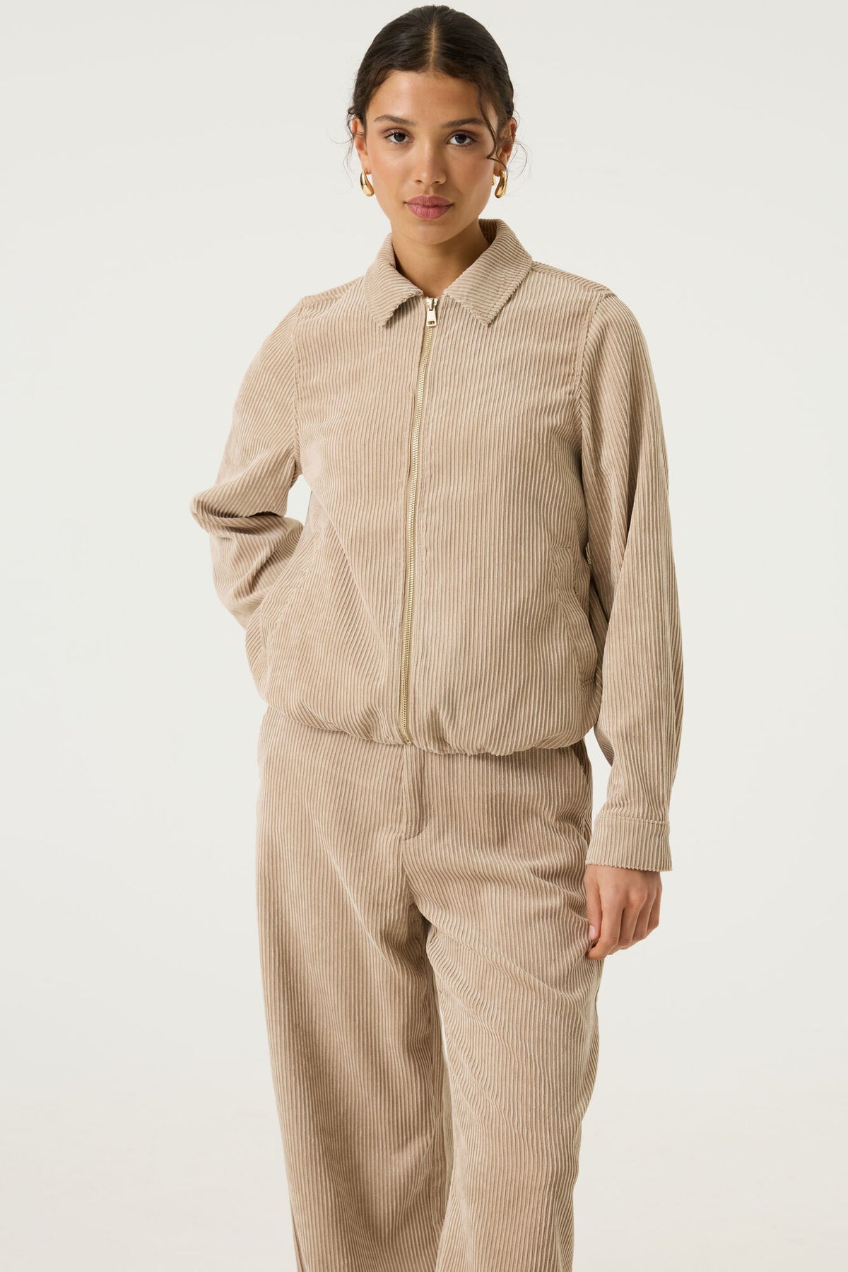 GARCIA Ladies Colbert + Gilet Winter Camel