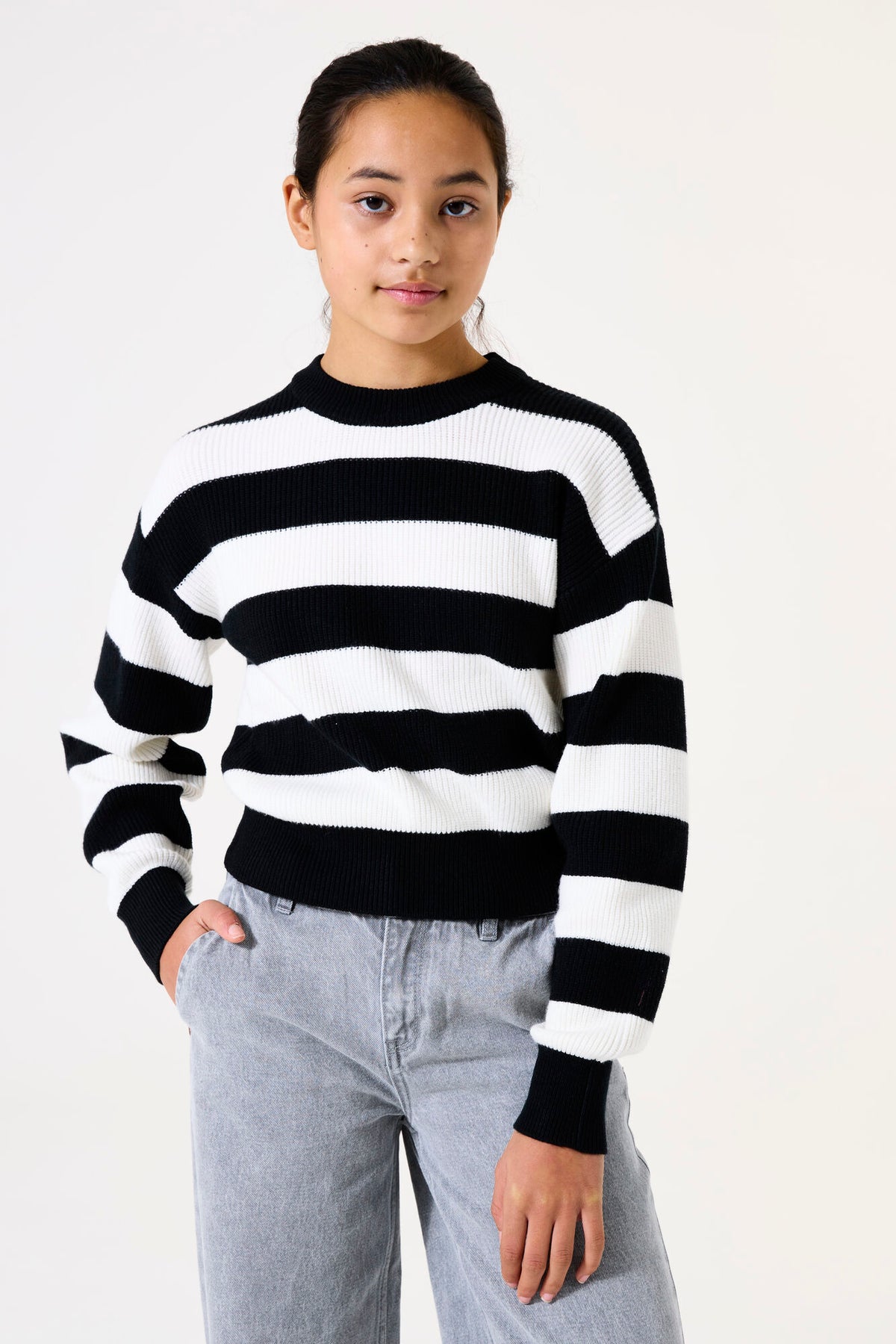 GARCIA Girls Teens Pullover Off Black